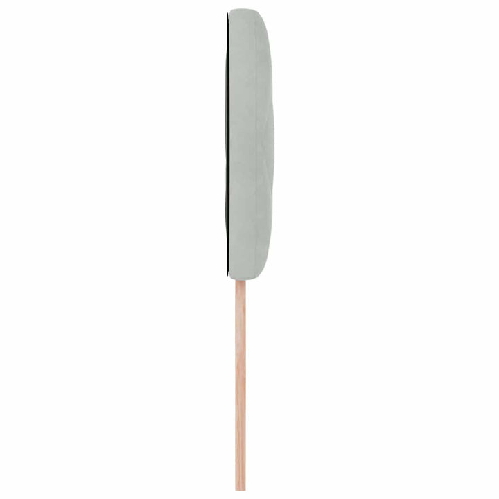 LED sengegavl Lysegrå 100 cm Fløjl