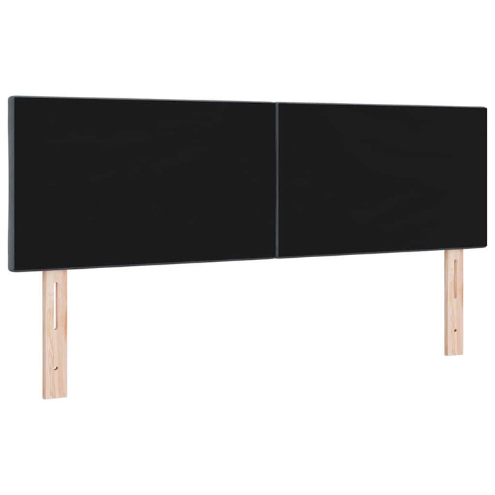 LED sengegavl Mørkegrå 144 cm Fløjl