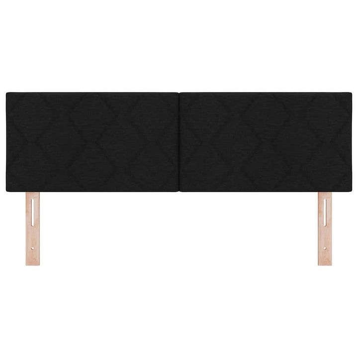 LED sengegavl Sort Stof