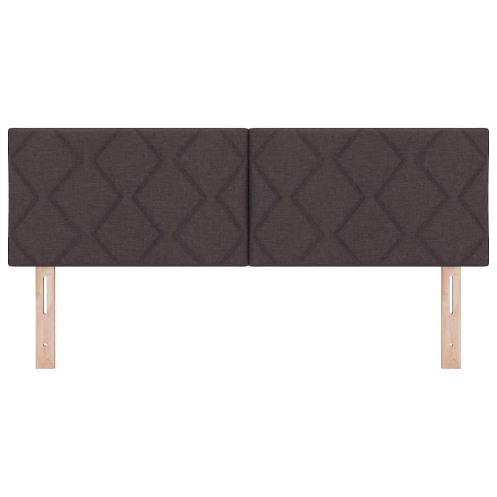 LED sengegavl Lysegrå 160 cm Stof