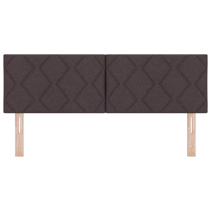 LED sengegavl Lysegrå 160 cm Stof