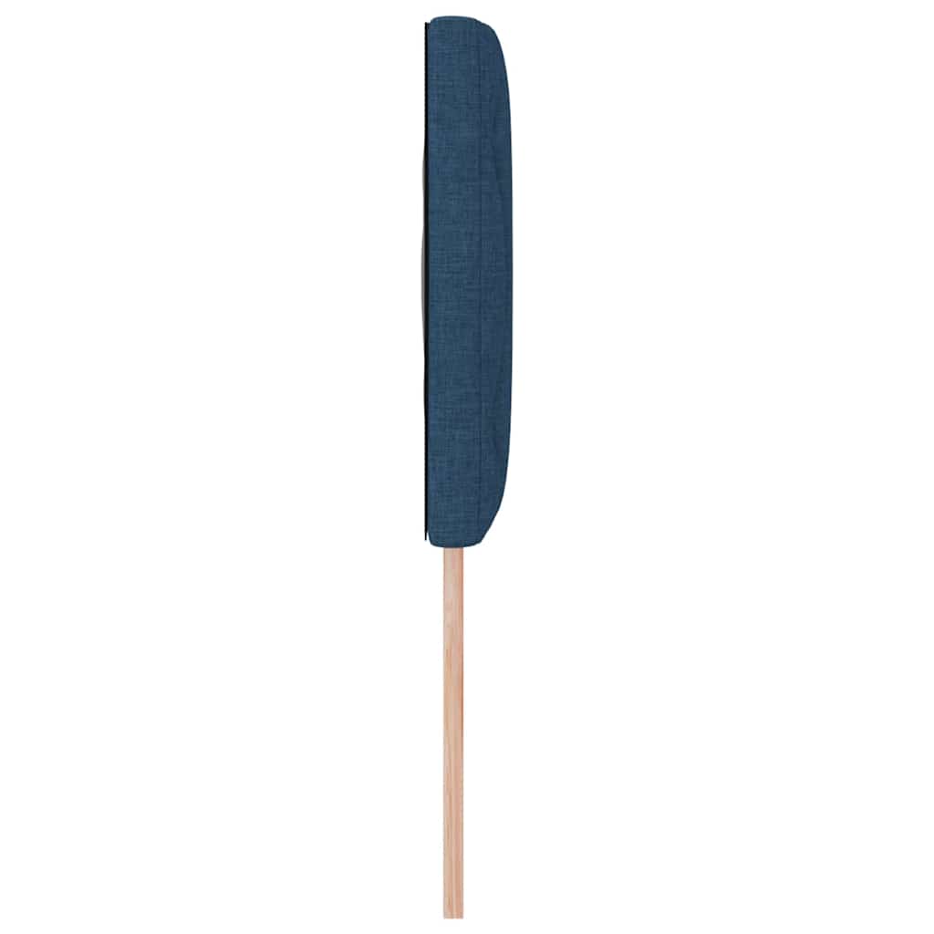 LED sengegavl Blå 160 cm Stof