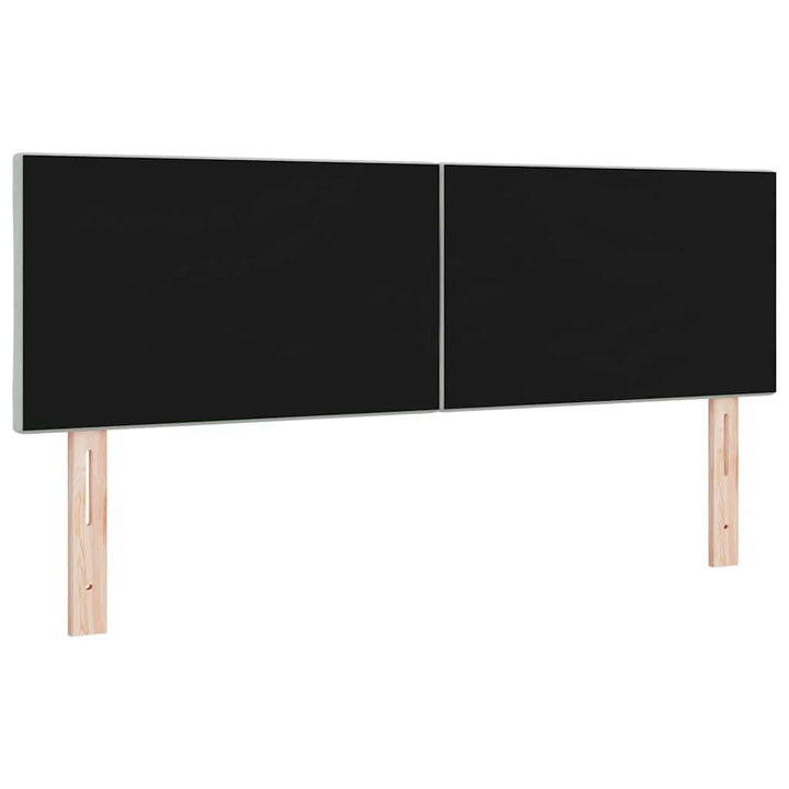 LED sengegavl Lysegrå 160 cm Fløjl