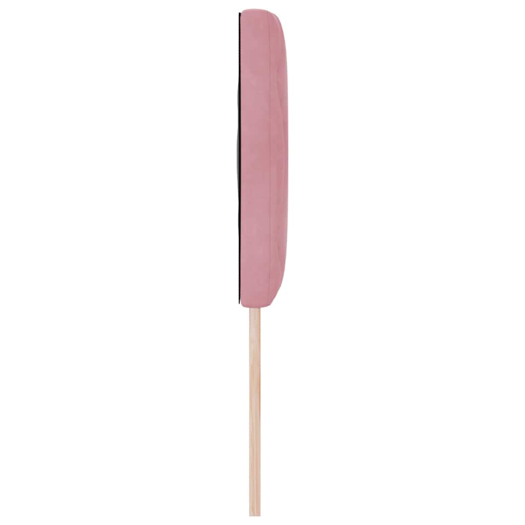 LED sengegavl Lyserød 160 cm Fløjl