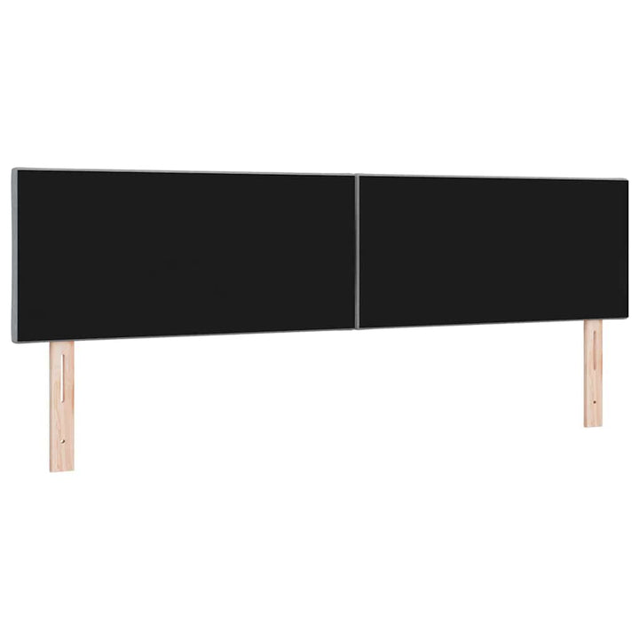 LED sengegavl Lysegrå 180 cm Stof