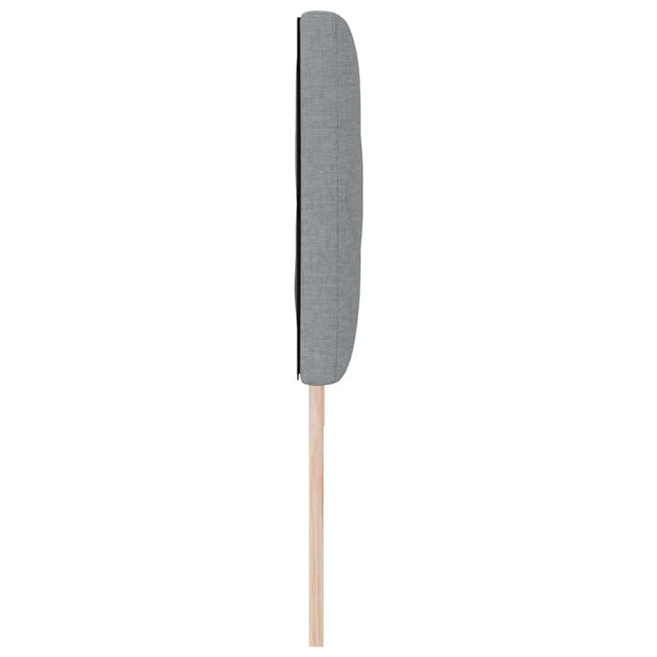 LED sengegavl Lysegrå 180 cm Stof
