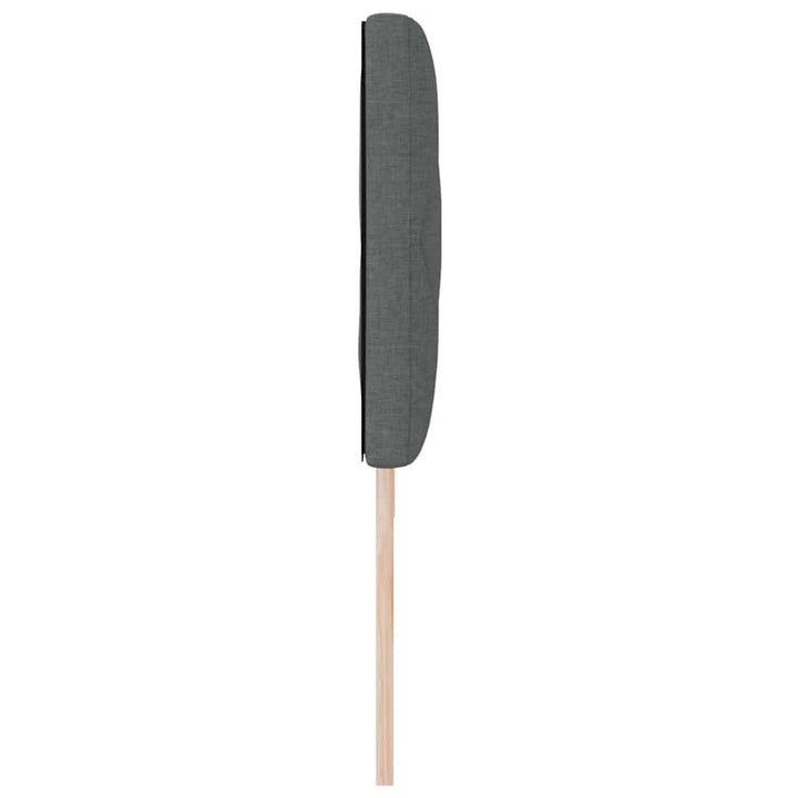 LED sengegavl Grå 180 cm Stof