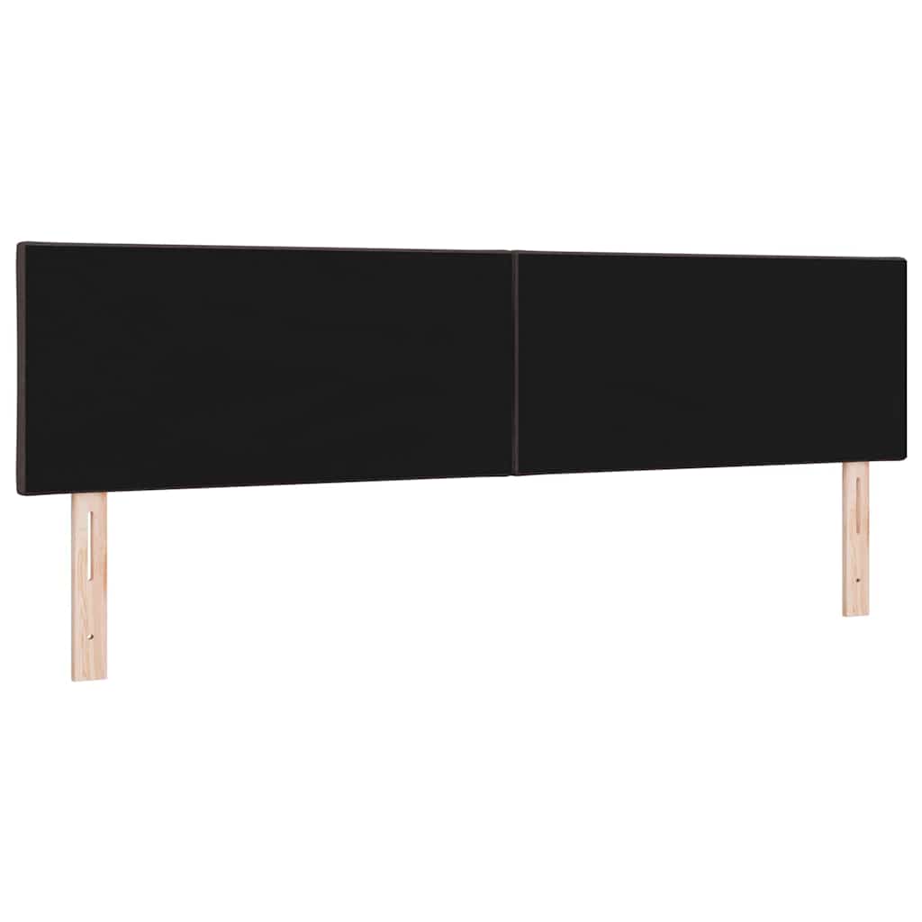 LED sengegavl Brun 180 cm Stof