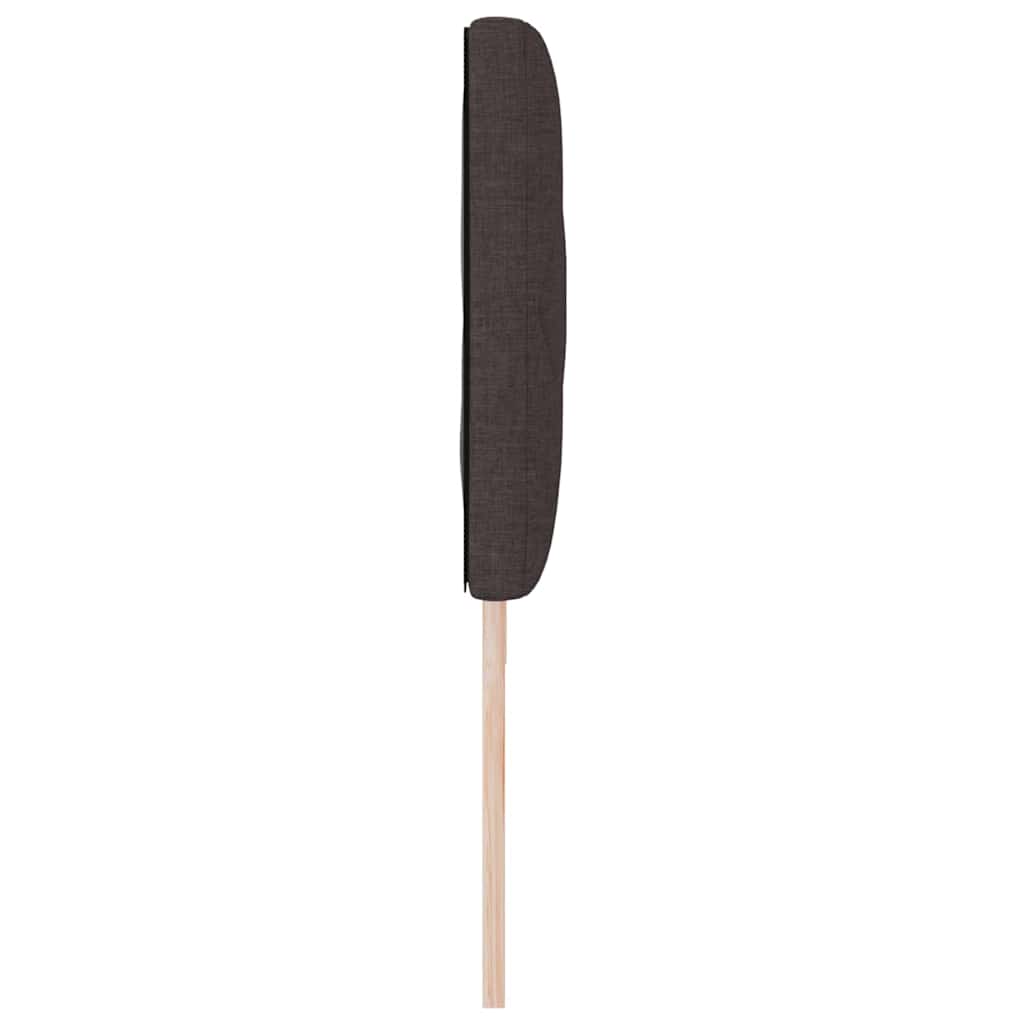 LED sengegavl Brun 180 cm Stof