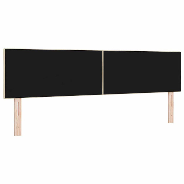 LED sengegavl Creme 180 cm Stof