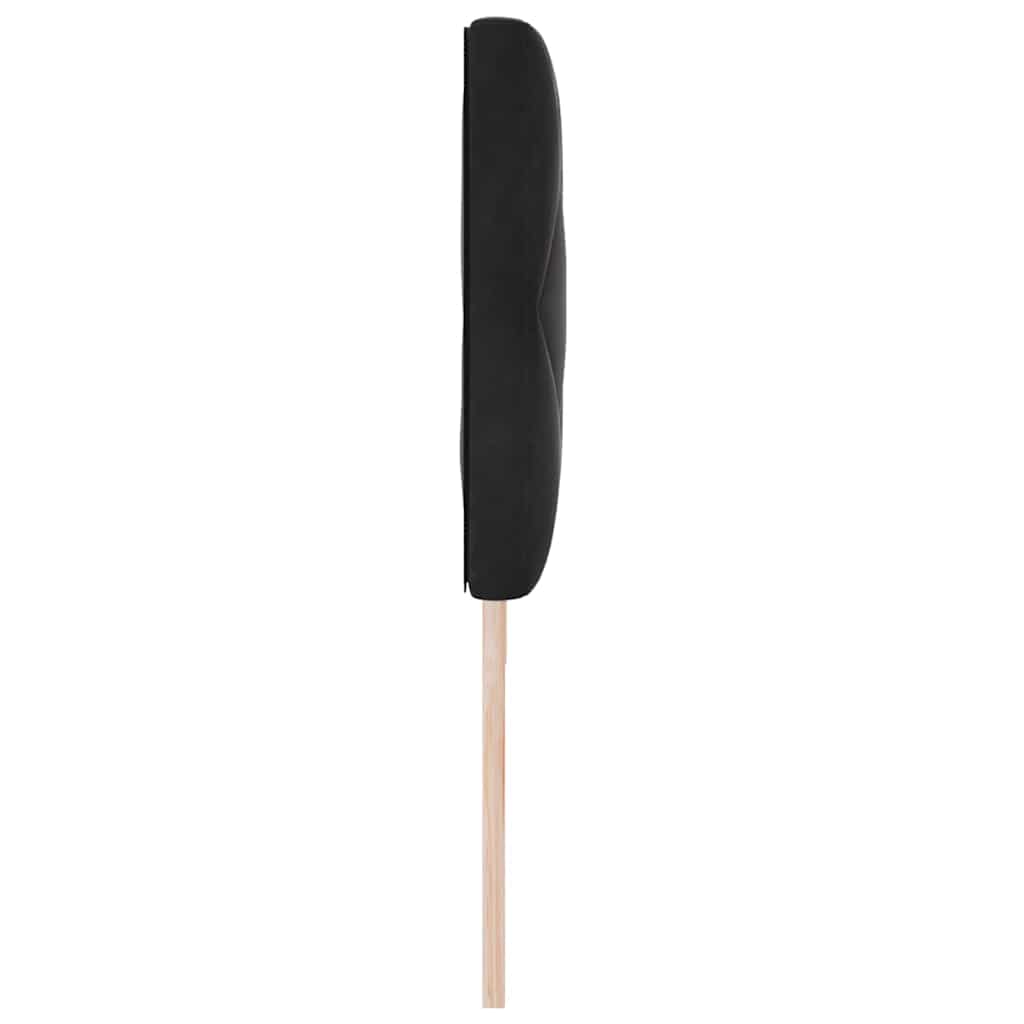 LED sengegavl Sort 180 cm Fløjl