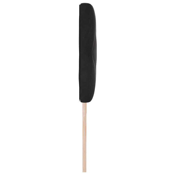 LED sengegavl Sort 180 cm Fløjl
