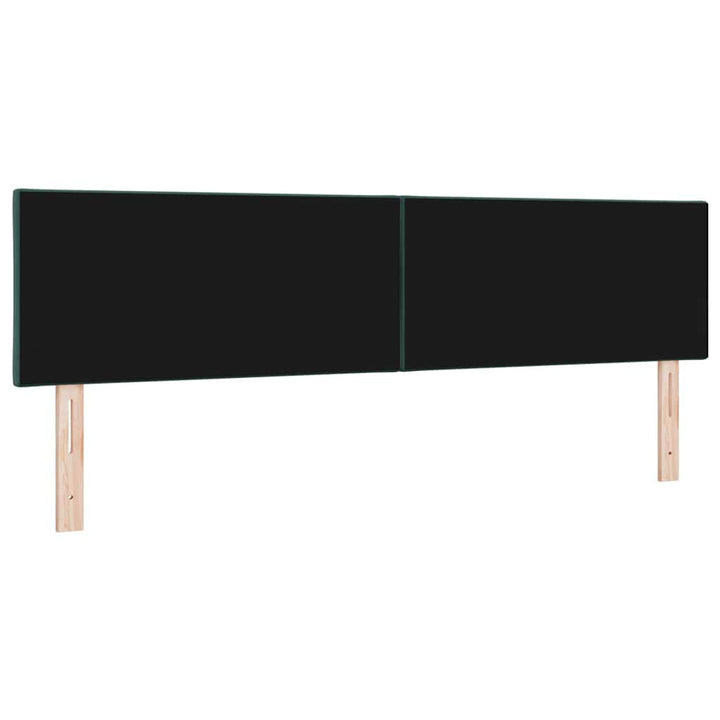 LED sengegavl Mørkegrøn 180 cm Fløjl