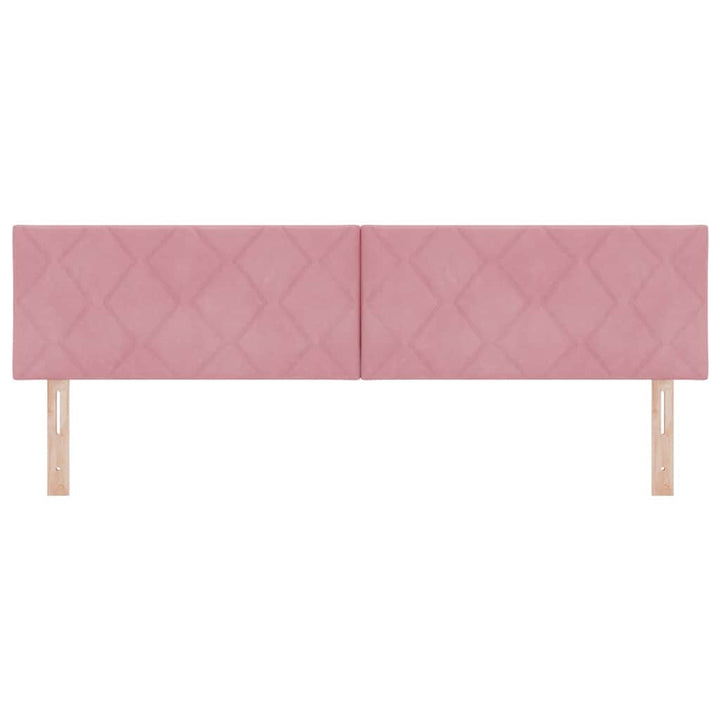 LED sengegavl Lyserød 180 cm Fløjl
