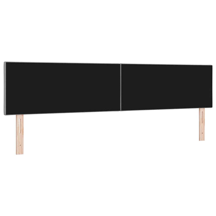 LED sengegavl Lysegrå 200 cm Stof