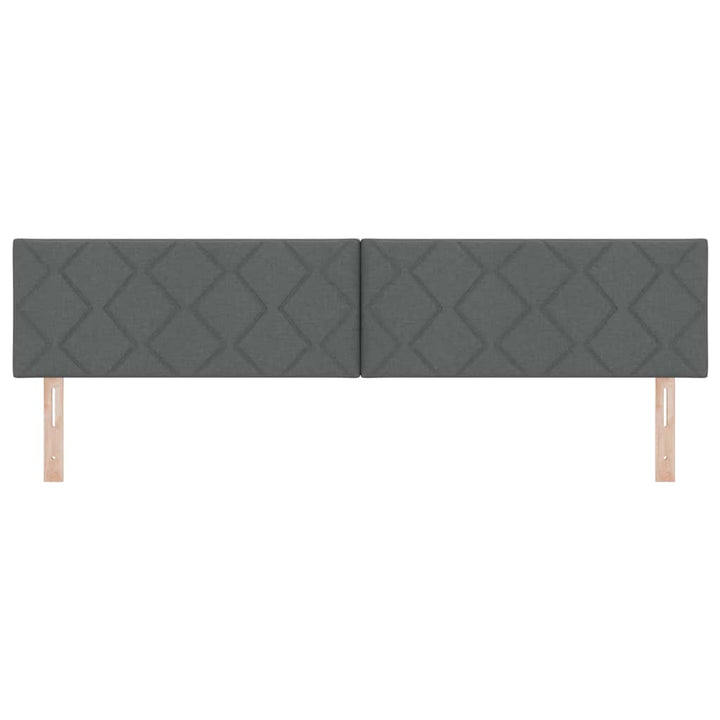 LED sengegavl Grå 200 cm Stof