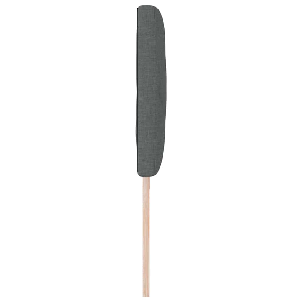 LED sengegavl Grå 200 cm Stof