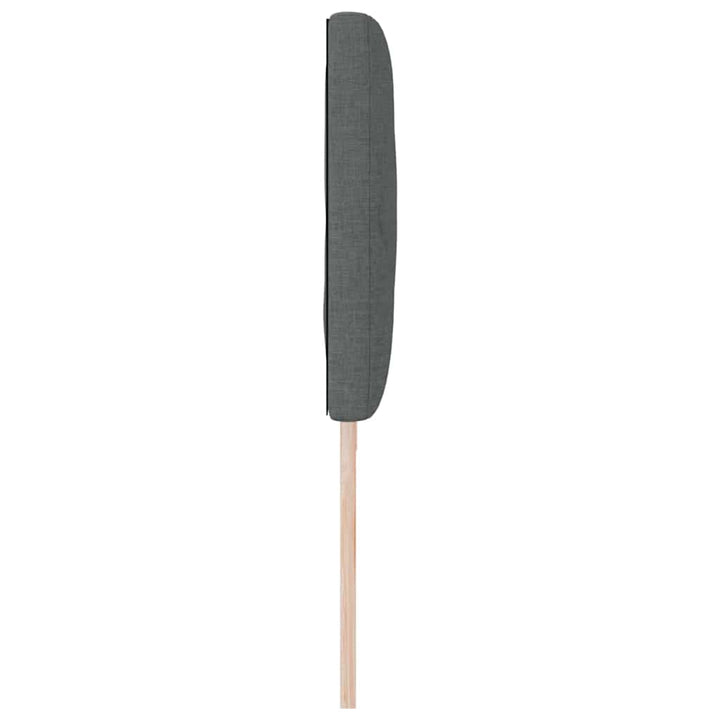 LED sengegavl Grå 200 cm Stof