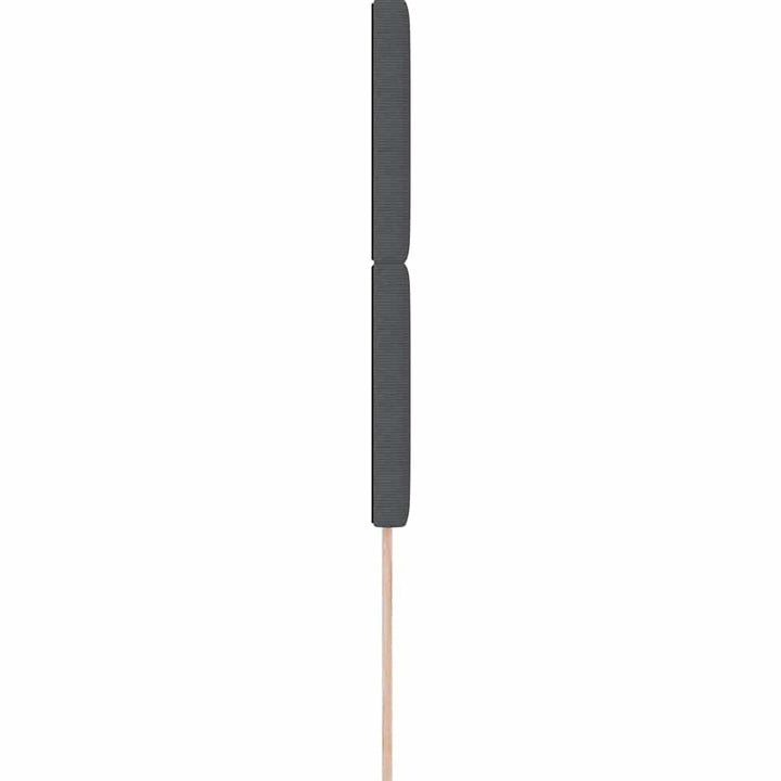 LED sengegavl med LED-lysstrimler Mørkegrå 80 cm Velourstof