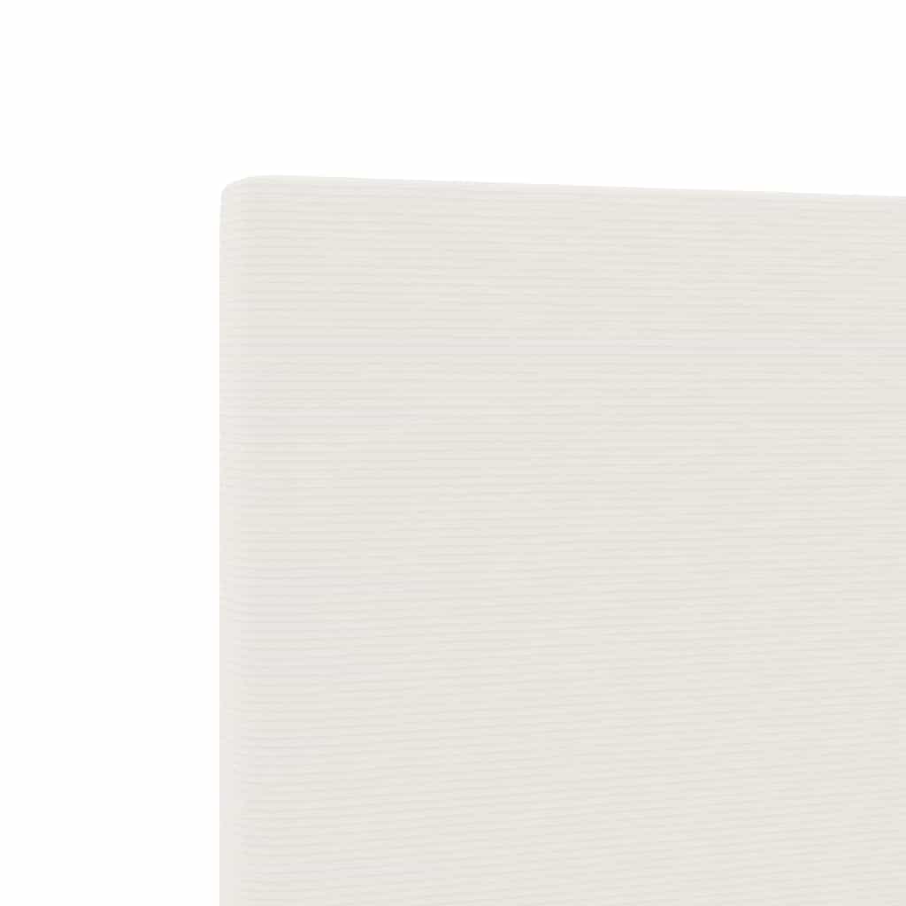 LED sengegavl med LED-lysstrimler Creme 80 cm Velourstof