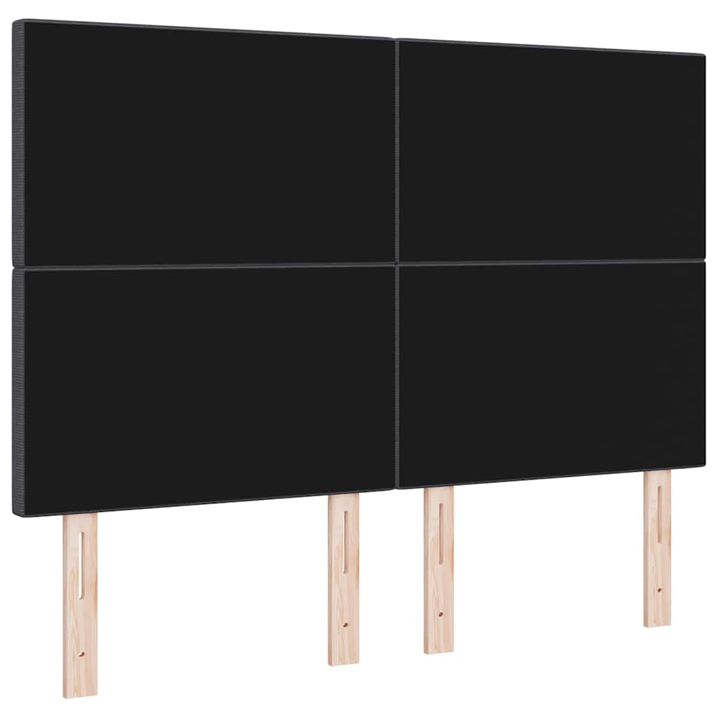 LED sengegavl med LED-lysstrimler Mørkegrå 160 cm Velourstof