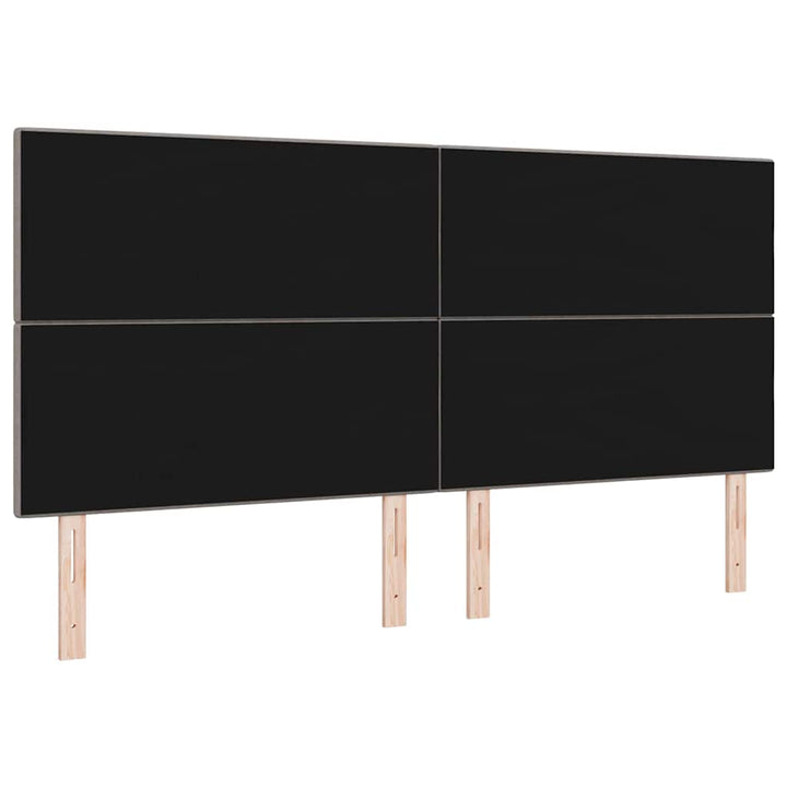 LED sengegavl Gråbrun Stof
