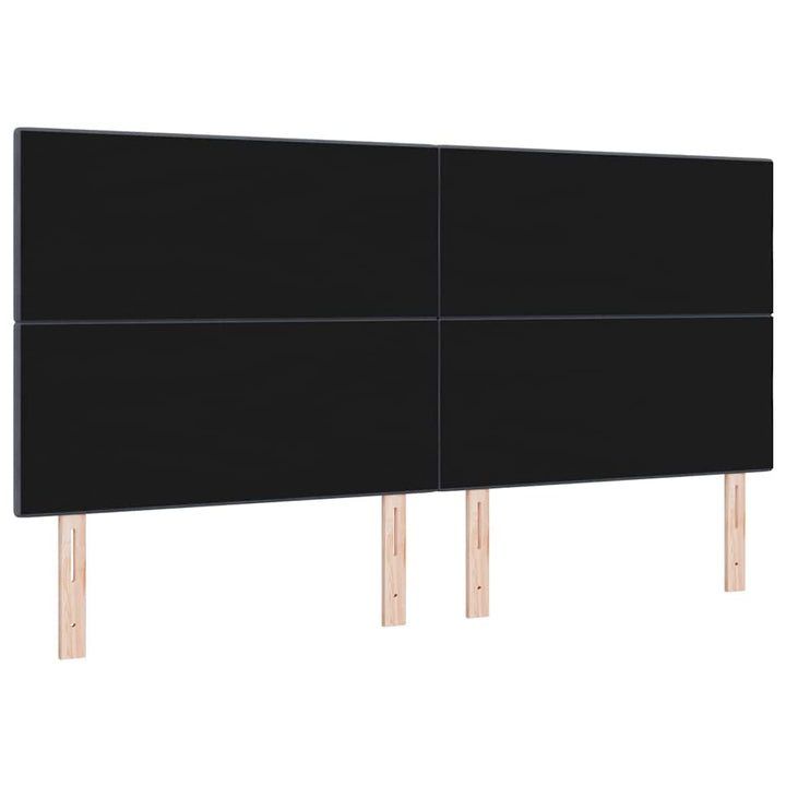 LED sengegavl med LED-lysstrimler Grå 200 cm Fløjl