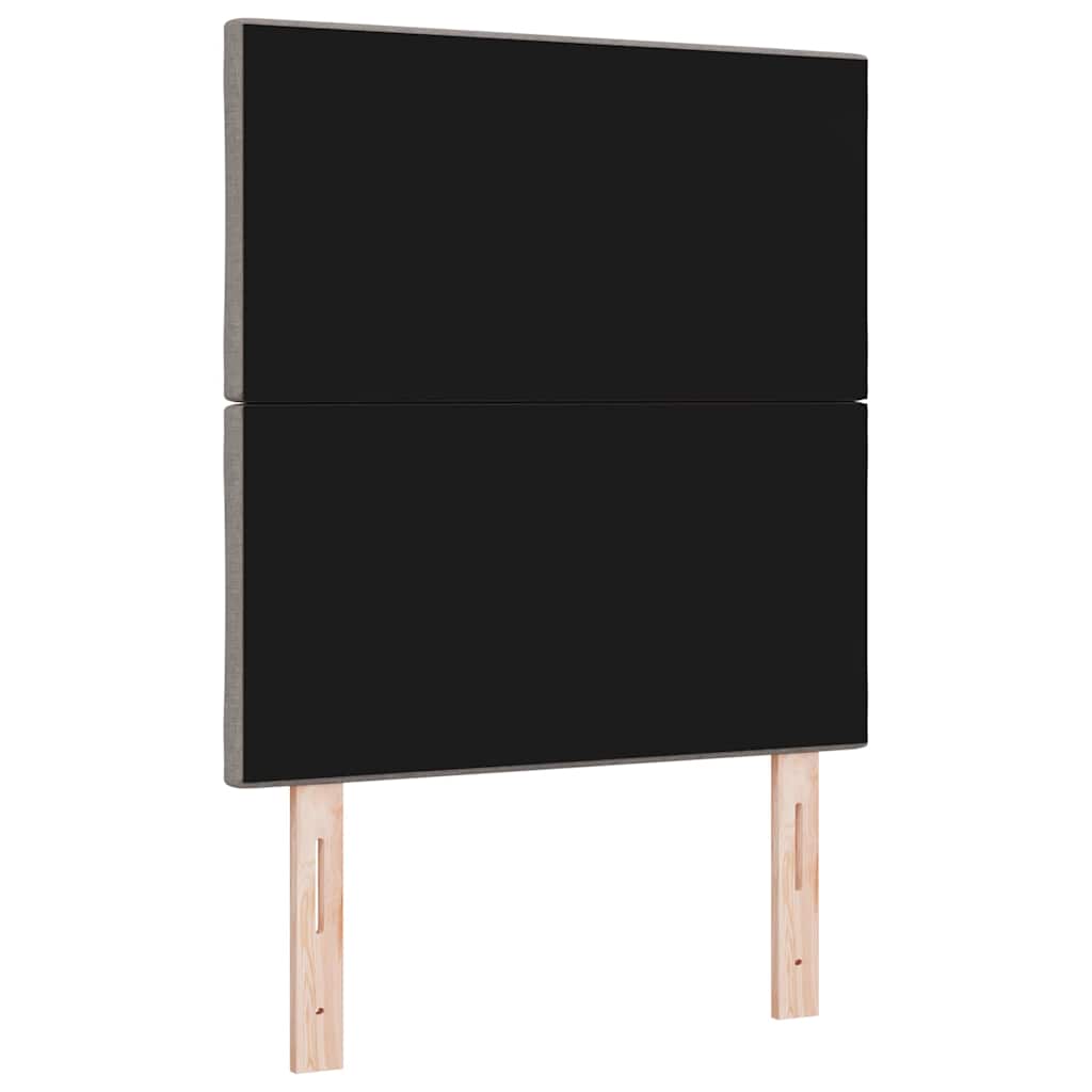 LED sengegavl Gråbrun 80 cm Stof