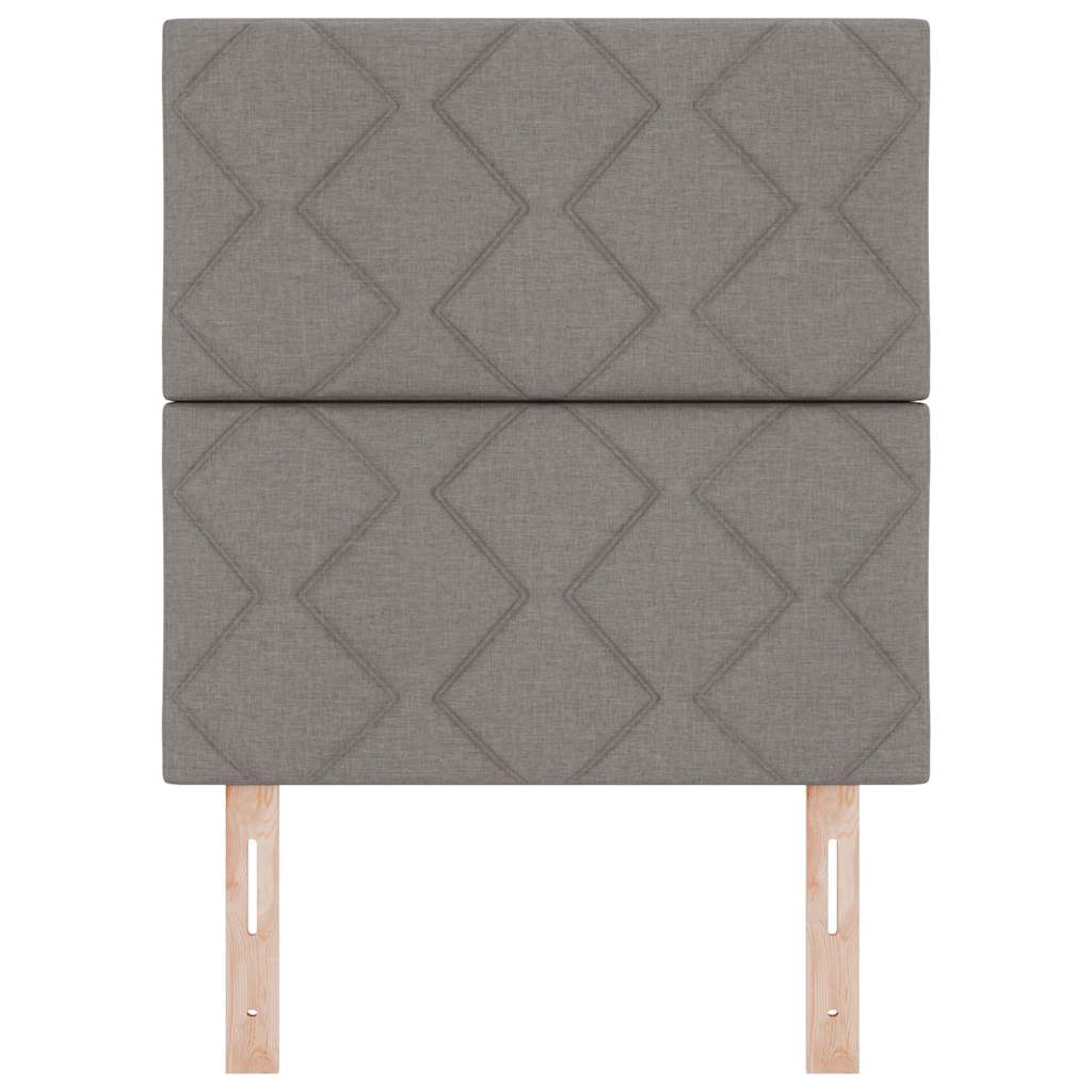 LED sengegavl Gråbrun 80 cm Stof