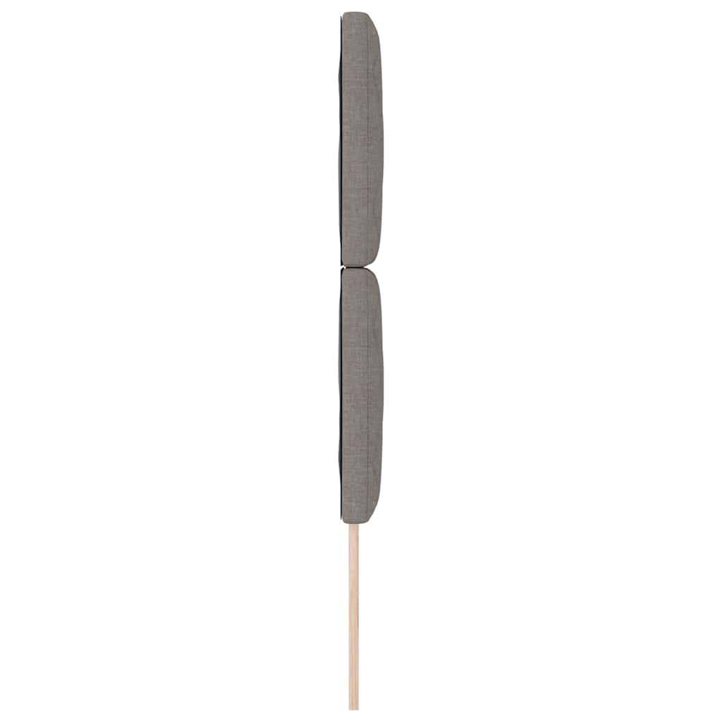 LED sengegavl Gråbrun 80 cm Stof