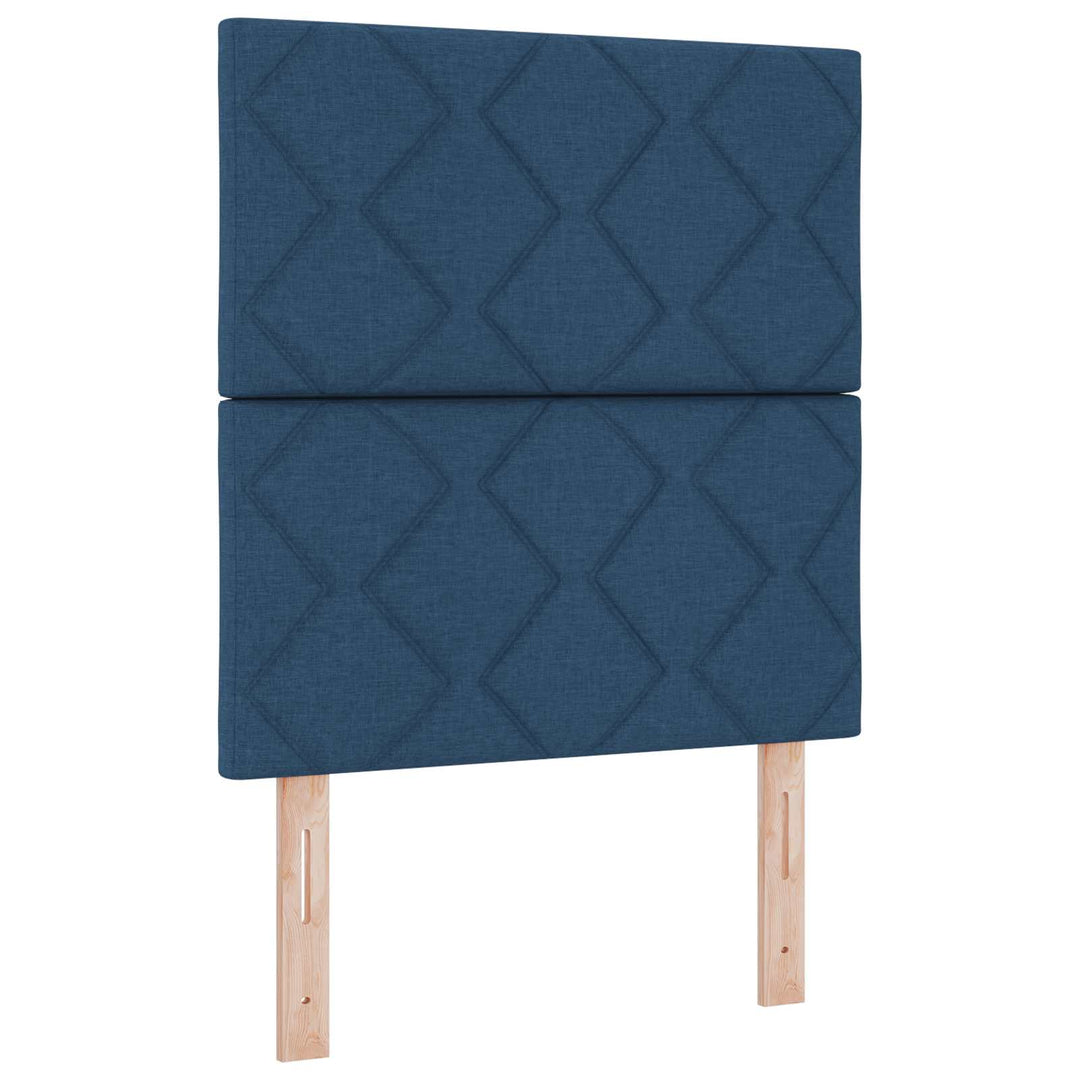 LED sengegavl Blå 80 cm Stof