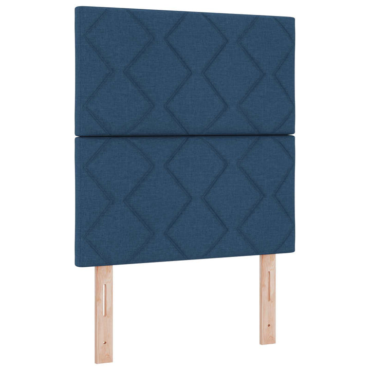 LED sengegavl Blå 80 cm Stof