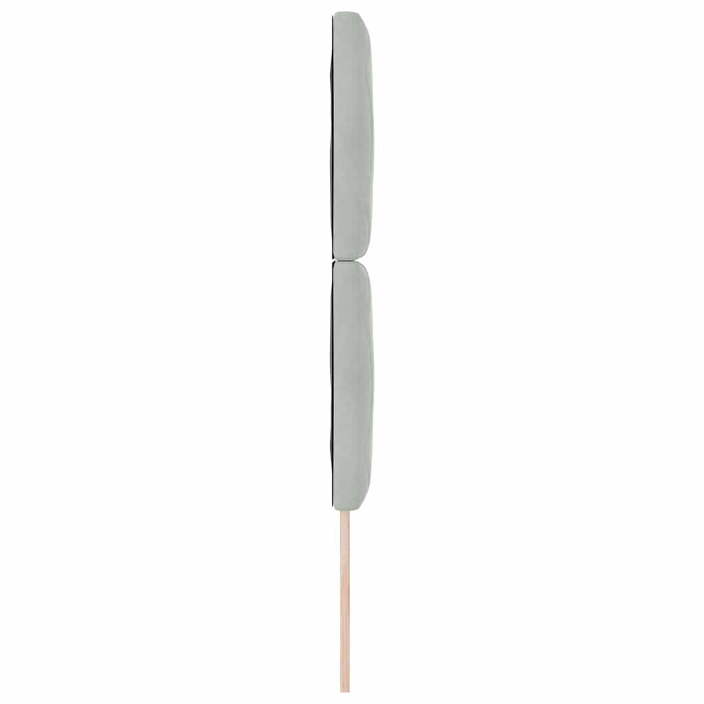 LED sengegavl Lysegrå 80 cm Fløjl