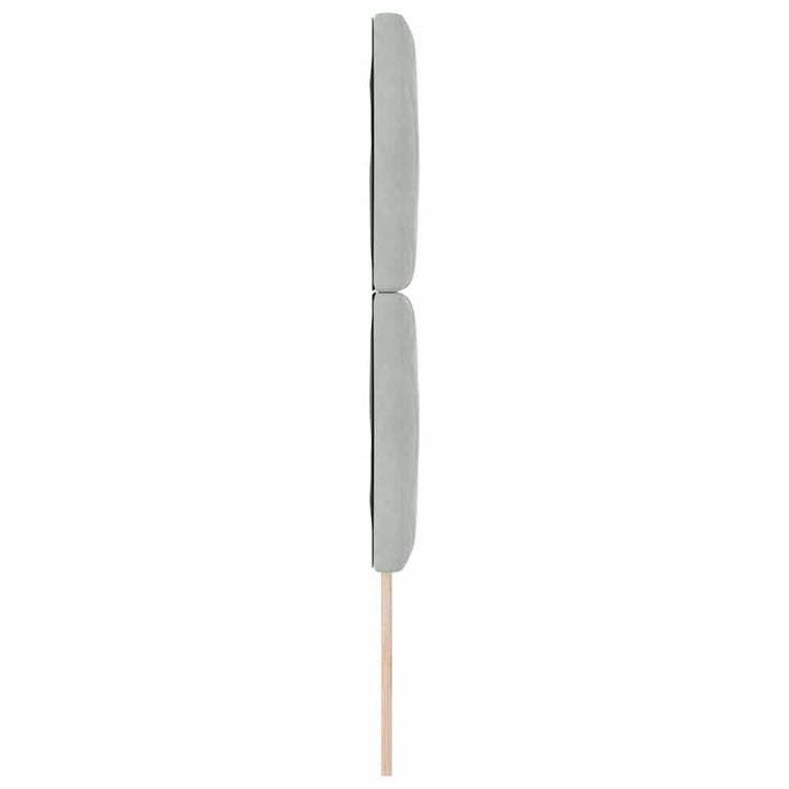 LED sengegavl Lysegrå 80 cm Fløjl