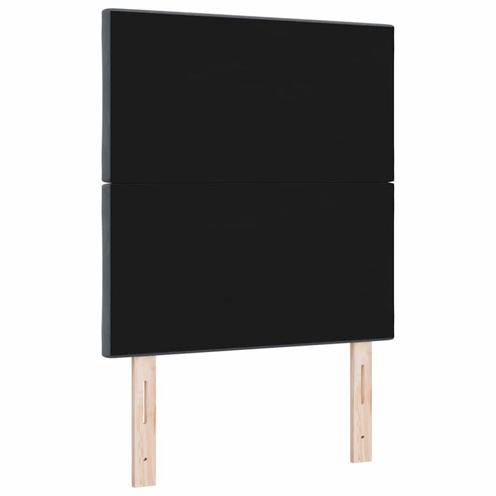 LED sengegavl Mørkegrå 80 cm Fløjl