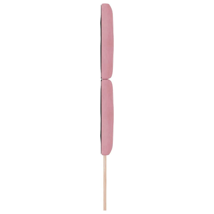 LED sengegavl Lyserød 80 cm Fløjl