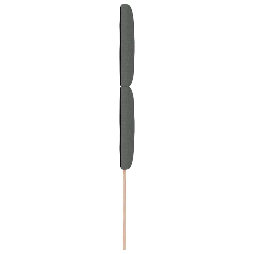 LED sengegavl Grå 90 cm Stof