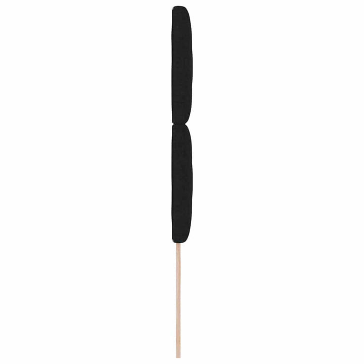 LED sengegavl Sort 90 cm Stof