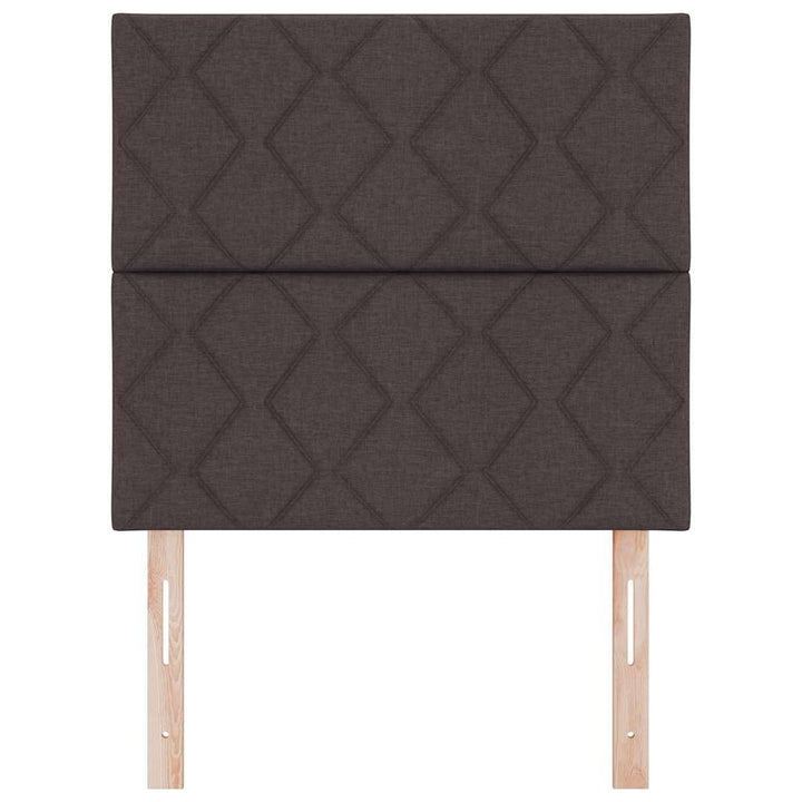LED sengegavl Brun 90 cm Stof