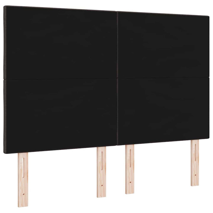 LED sengegavl Lysegrå 144 cm Stof