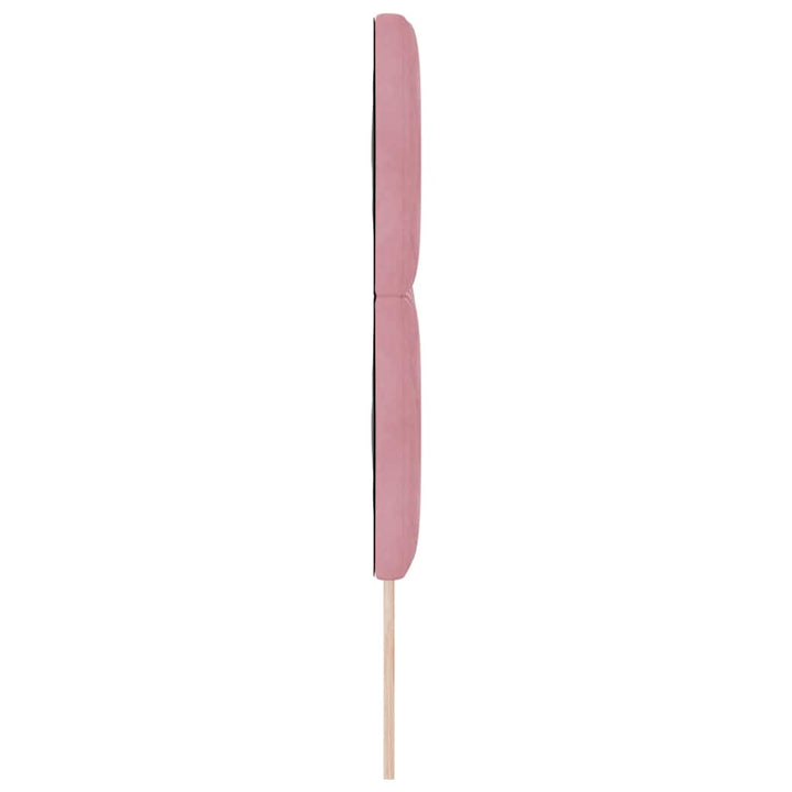 LED sengegavl Lyserød 160 cm Fløjl