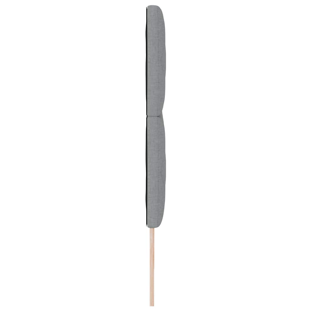 LED sengegavl Lysegrå 180 cm Stof