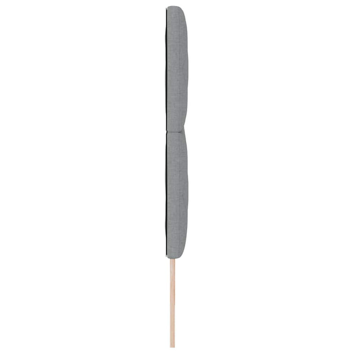 LED sengegavl Lysegrå 180 cm Stof