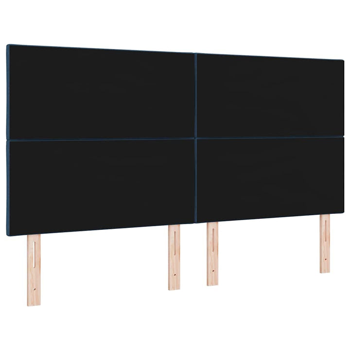 LED sengegavl Lysegrå 180 cm Stof