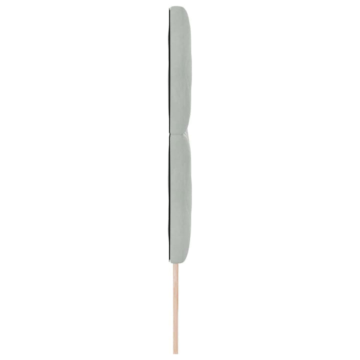 LED sengegavl Lysegrå 180 cm Fløjl