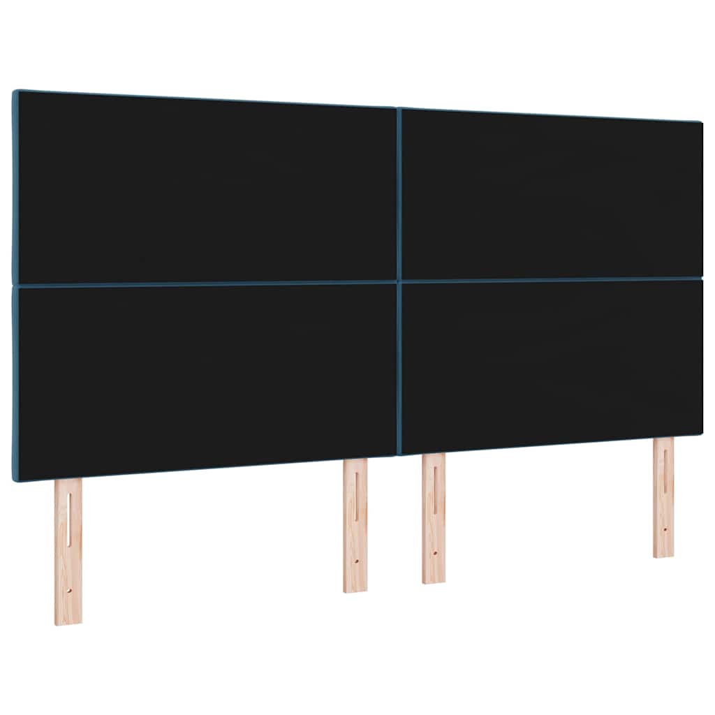 LED sengegavl Mørk blå 180 cm Fløjl