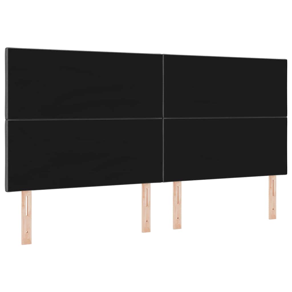 LED sengegavl Grå 200 cm Stof
