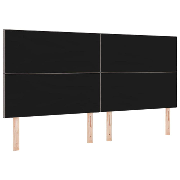 LED sengegavl Gråbrun Stof