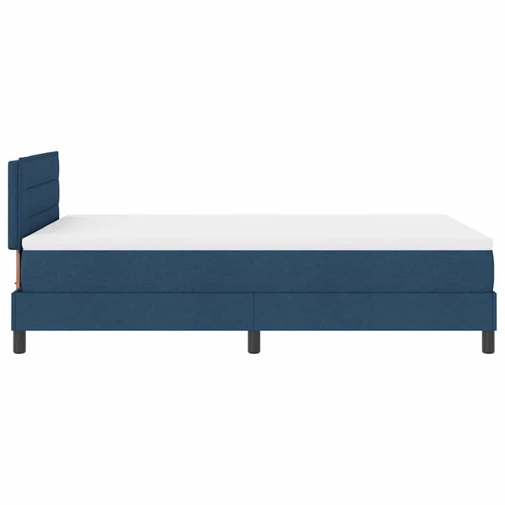 Box spring seng med hovedgærde Blå 120 x 190 cm Stof