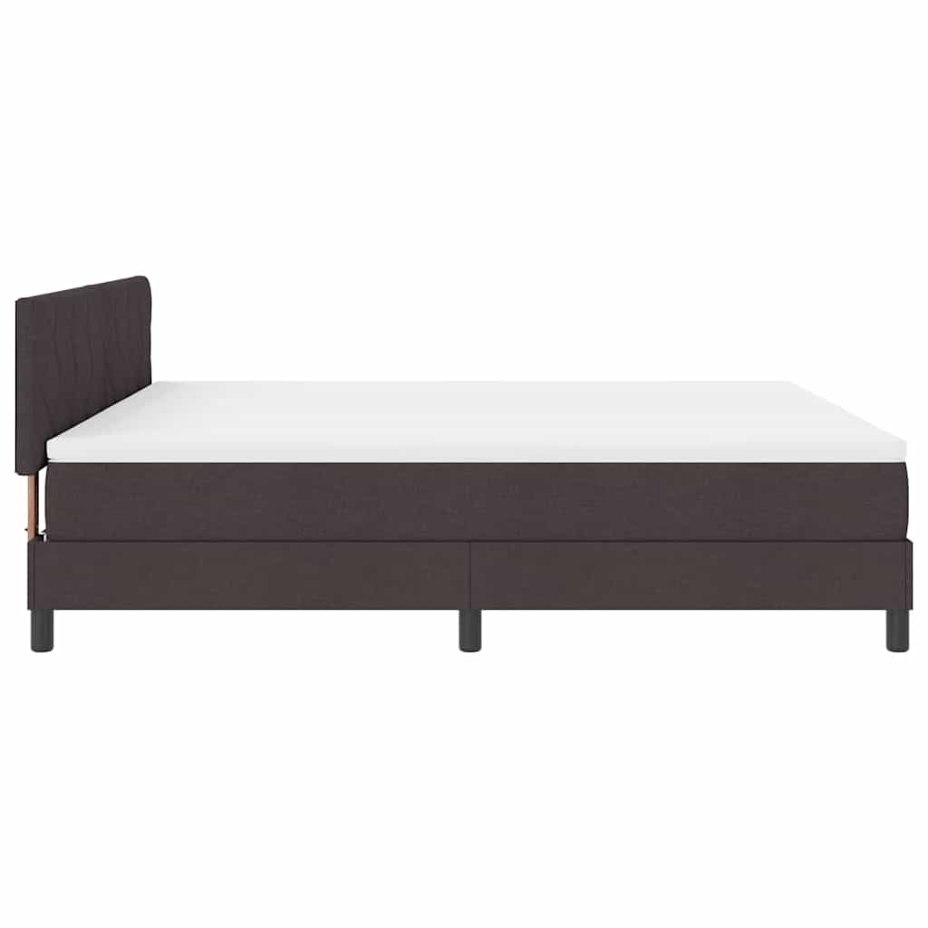 Box spring seng med pude Mørk Brun 180 x 200 cm Stof